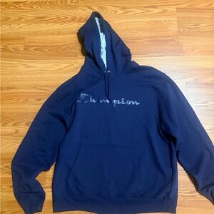 Champion Navy Blue Women's Hooded Sweatshirt